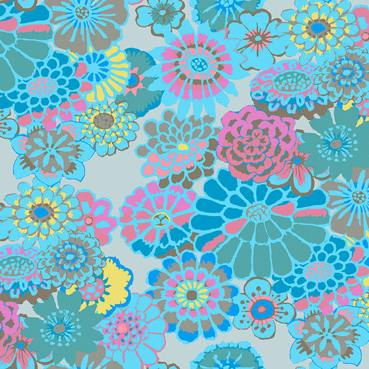 Free Spirit-Kaffe Fassett-Asian Circles-Turquoise #GP89.TURQUOISE