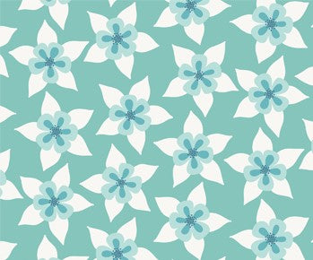 Figo Fabrics-Horizon-Columbine-Mint