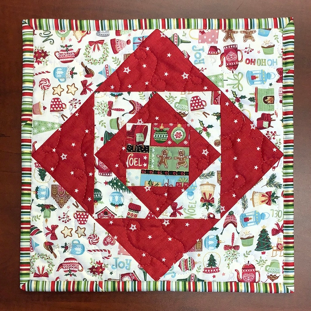 Kraft Village-Christmas Table Topper-Kit #CTT-KIT