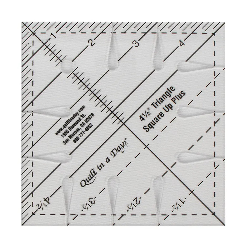 Quilt in a Day - 4.5” Triangle Square Up Plus Ruler