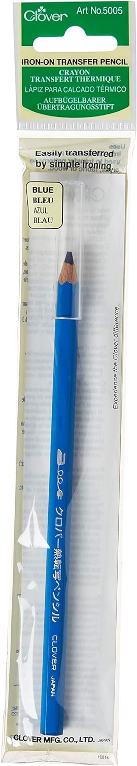 Clover - Iron-On Transfer Pencil Crayon (Blue)