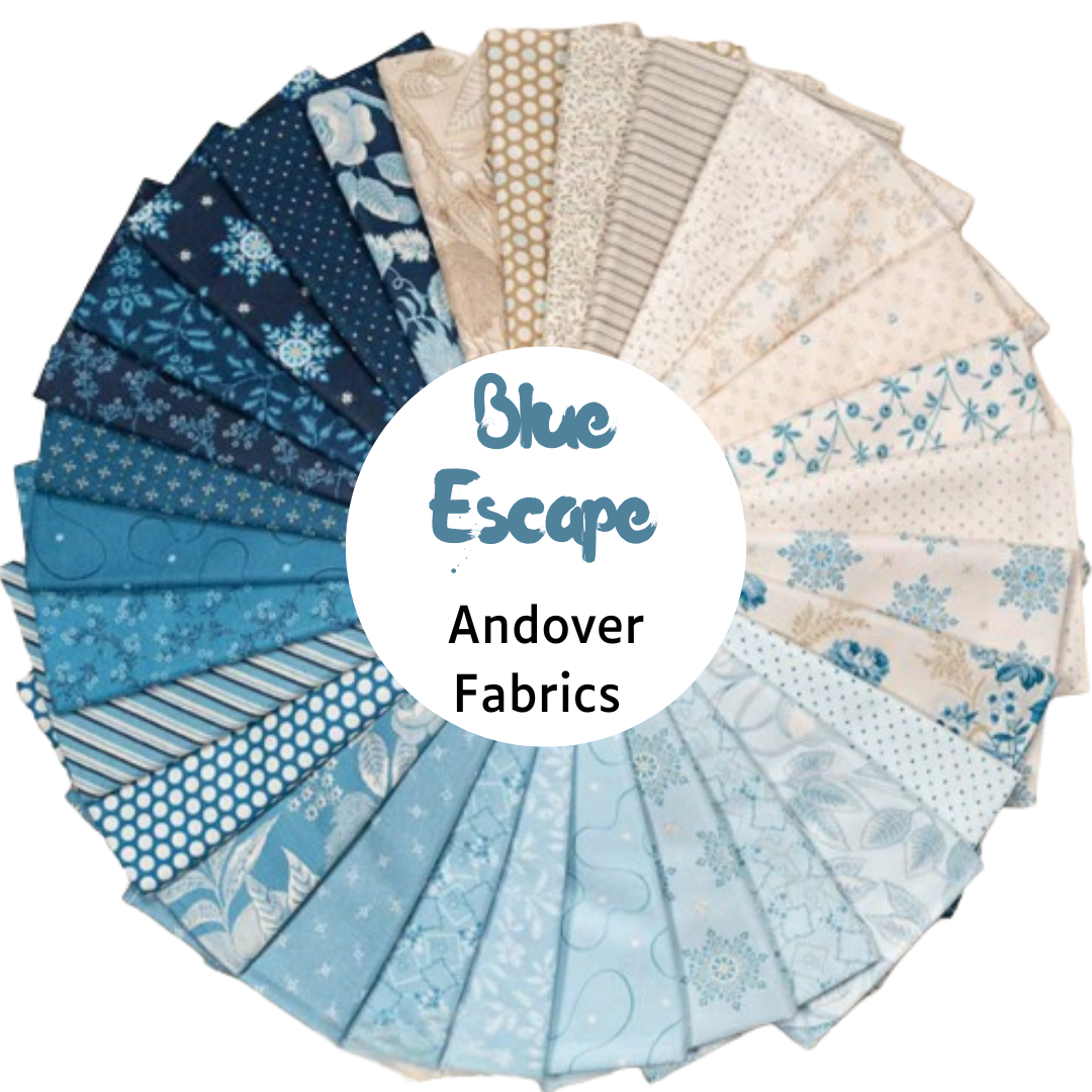 Andover Fabrics-Blue Escape #188-A