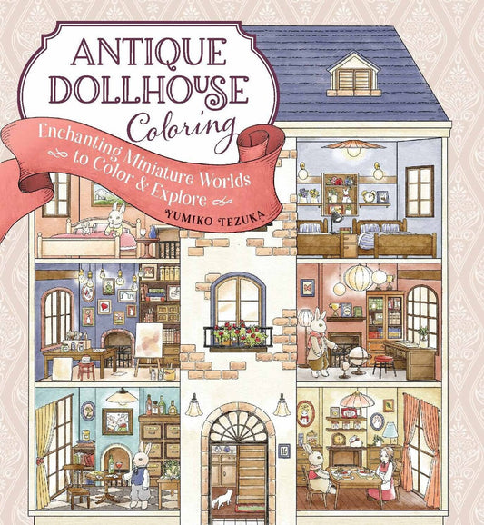 Zakka Workshop-Antique Dollhouse-Colouring Book #ADHCB-01