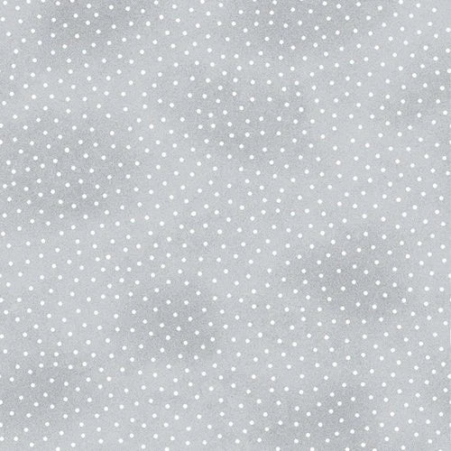 Comfy Prints, Grey Polka Dots