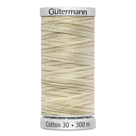 Gutermann Cotton Variegated Thread, 300m,  30 weight, Color 9903