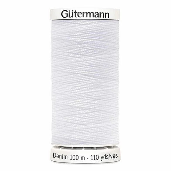 Gutermann Polyester Jeans Thread, 100m, Color 800