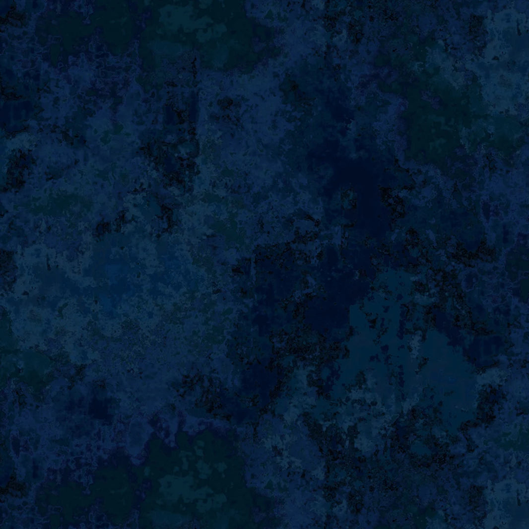 Henry Glass Magical Winter Woodlands Navy Blue