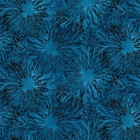 Henry Glass Magical Winter Woodlands Teal