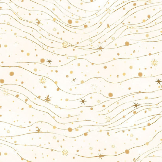 Henry Glass Magical Winter Woodlands White Gold
