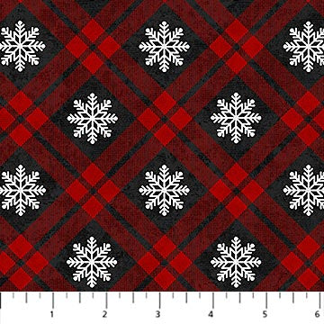 Northcott-Cotton Flannel-Cozy Up-Red Multi #F25278-24