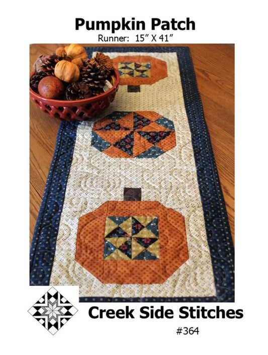 Creek Side Stitches-Pumpkin Patch-Runner-Pattern #364