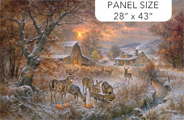 Northcott-First Frost-Brown Multi-Panel #P-264