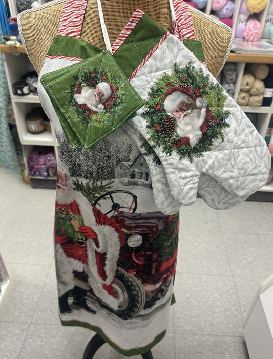 Santa Apron Set