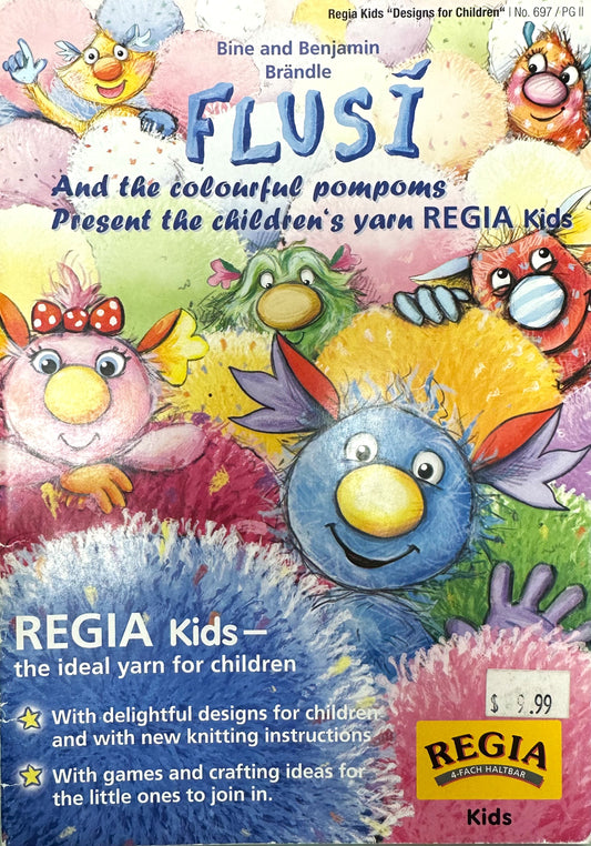 Regia - Flusi - And the Colourful Pompoms - Story Book with Patterns