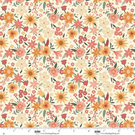 Maple and Marigolds, Ivory