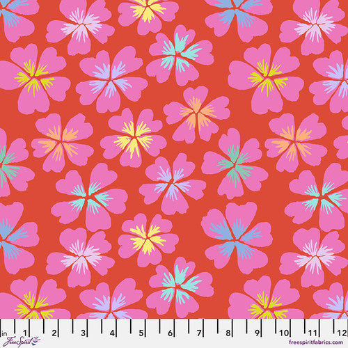Free Spirit-Kaffe Fassett-Feb. 2024 Petals-Red #PWGP201.RED