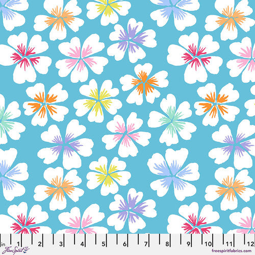 Free Spirit-Kaffe Fassett-Feb. 2024 Petals-Sky #PWGP201.SKY
