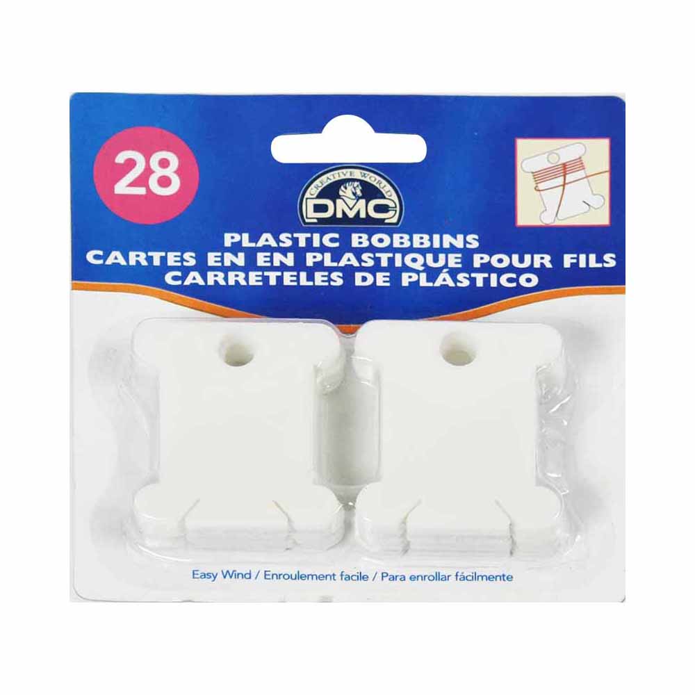 DMC Plastic Floss Bobbins-28 Pack