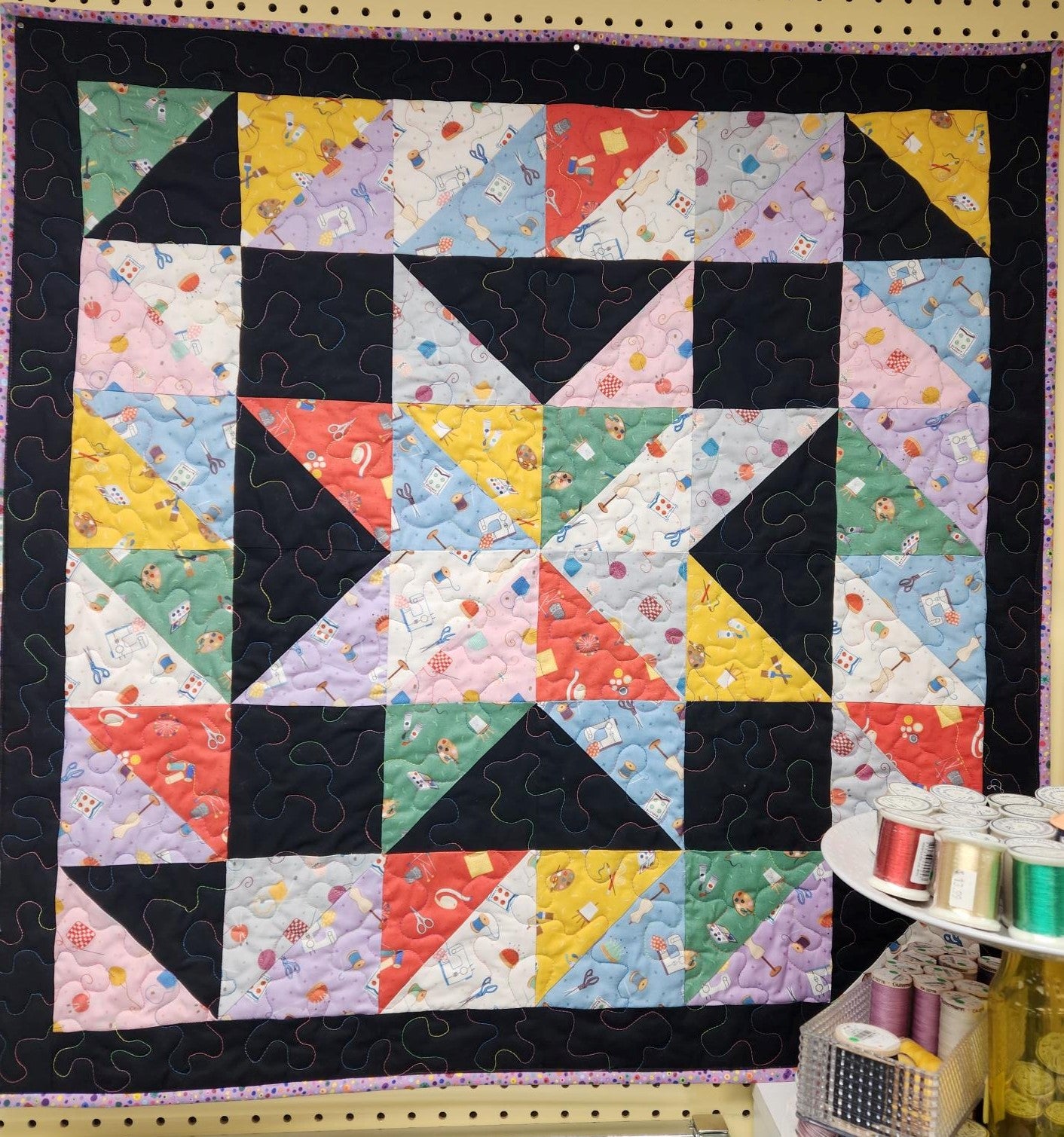 Finished Quilt-Star #FQUILT-4