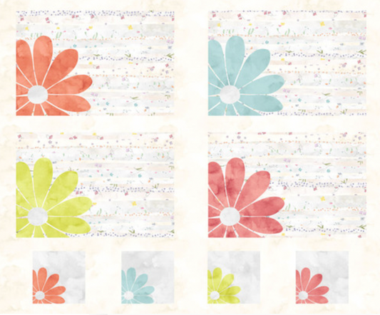 Henry Glass - Soft Spoken Flower Placemat Panel