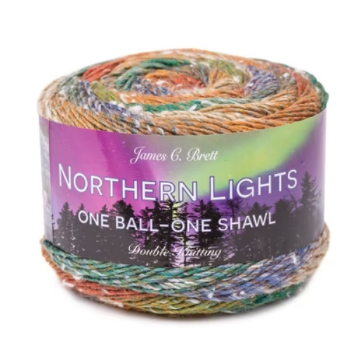 James C Brett - Northern Lights DK  One Ball/One Shawl