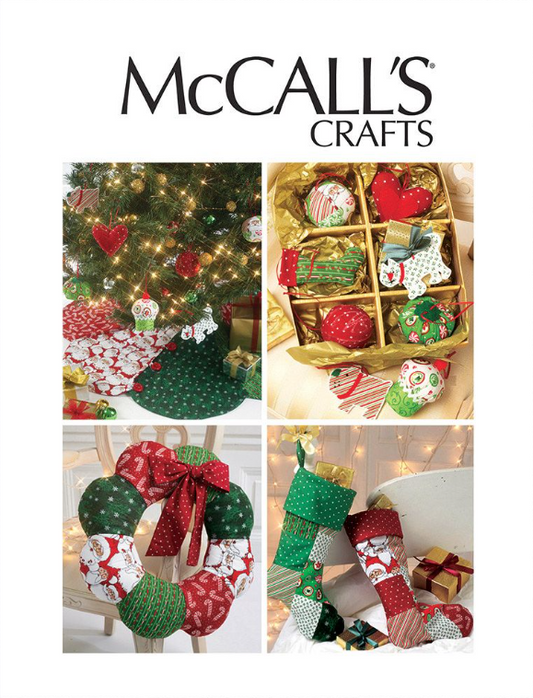 McCall’s Crafts - Ornaments, Wreath, Tree Skirt and Stocking Pattern Packet