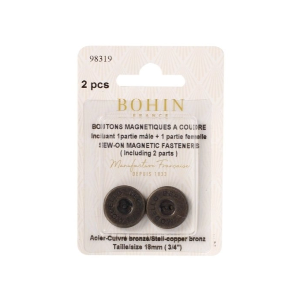 Bohin France - Sew on Magnetic Buttons