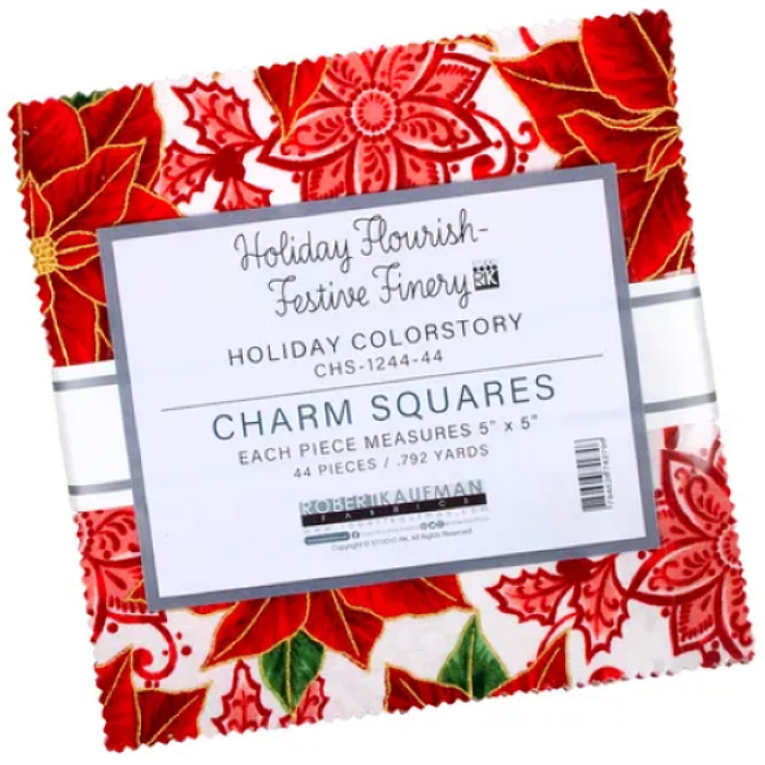 Robert Kaufman - Holiday Flourish - Charm Pack