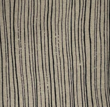 Figo Fabrics - Cotton Linen Blend - Black Stripes