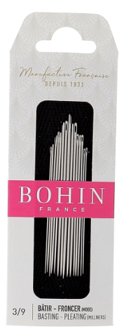 Bohin France - Basting-Pleating (Milliners) Needles (15pcs)