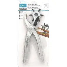 Unique rotary leather hole punch