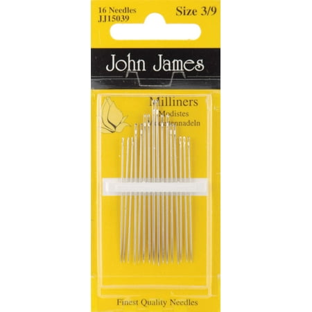 John James-Cotton Milliners-16 Needles-Size 3/9 #JJ15039