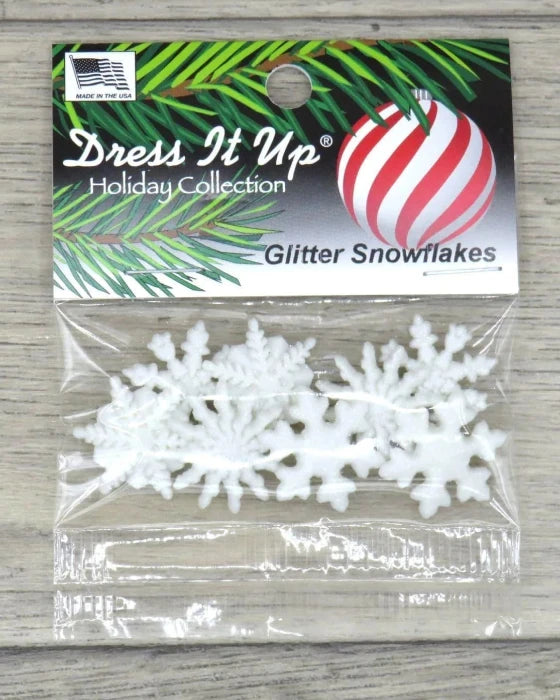 Dress It Up Glitter Snowflakes