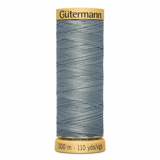 Gütermann-100% Cotton Thread-100m/110y-Medium Gray