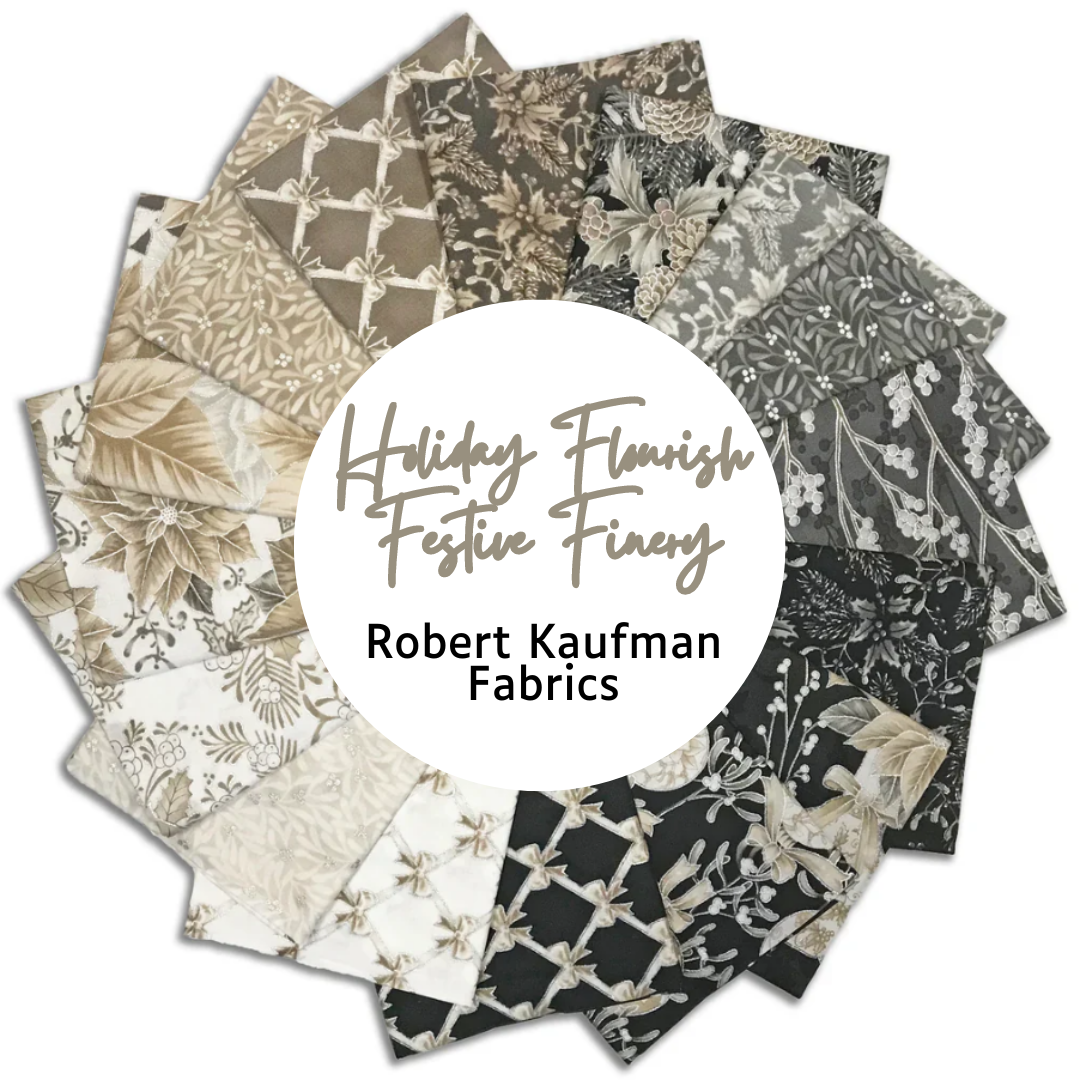 Robert Kaufman - Holiday Flourish - Taupe Colourstory