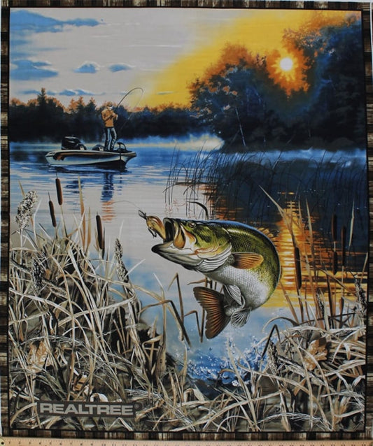 Realtree Bass Fishing-Panel #P-282