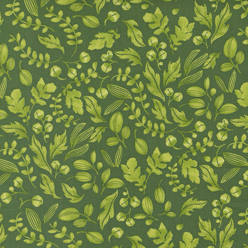 Trend Tex Fabric-Wild Blossoms-Basil