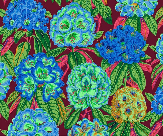 Free Spirit-Kaffe Fassett-Rhododendrons-Green #PWPJ124.GREEN