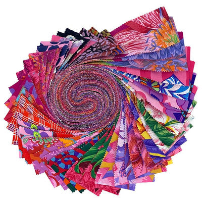 Free Spirit-Kaffe Fassett Collective August 2023-Hot-Jelly Roll-40 Strips-2.5” Strips #FB4DRGP.HOTAUG23