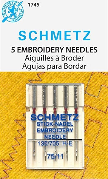 Schmetz - Embroidery Needles - 130/705 H-E