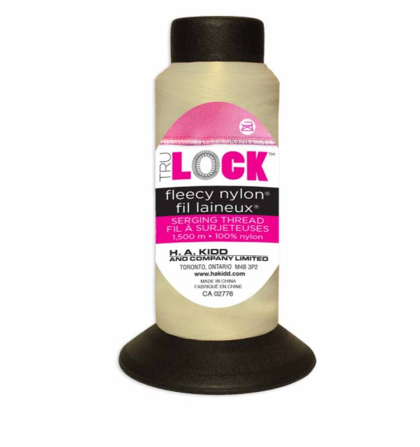 Tru Lock-Fleecy Nylon Serging Thread-1500m/1640y-Ecru