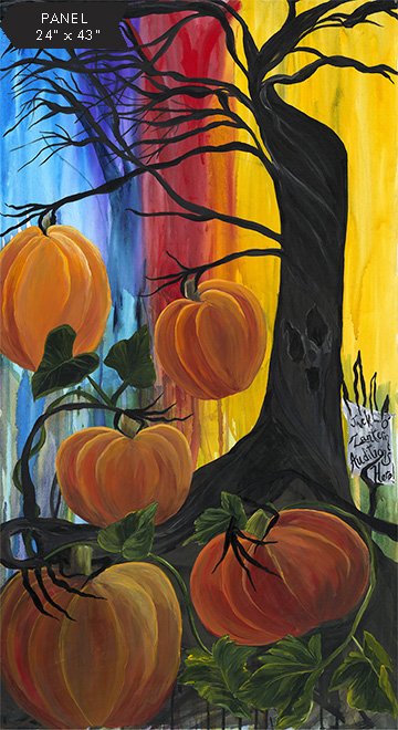 Northcott-Carving Pumpkins-Panel