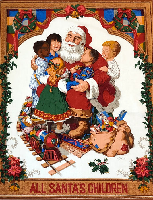 Northcott-Santa’’s Children-Wall Hanging-Panel