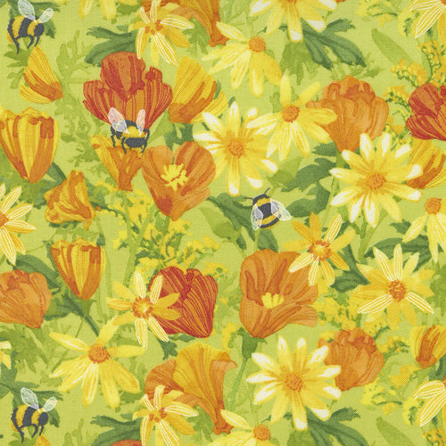 Trend Tex Fabric-Wild Blossoms-Sunlit #548731-13