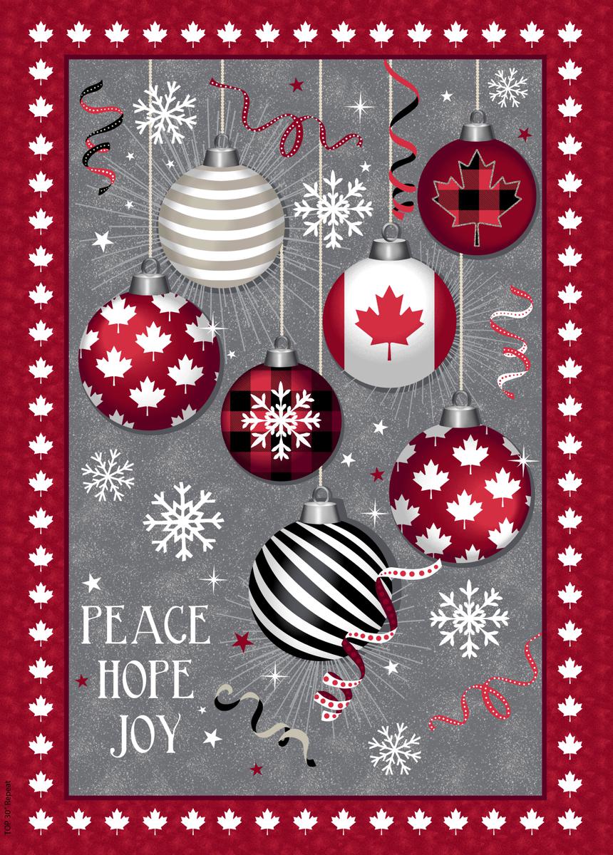 International Textiles-Canadian Christmas-Panel #P-220