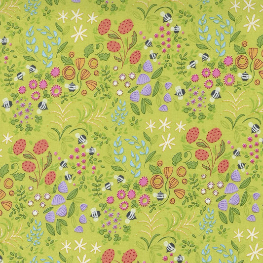 Trend Tex Fabric-Wild Blossoms-Sunlit