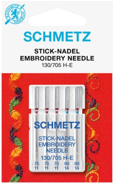 Schmetz - Embroidery Needles - 130/705 H-E