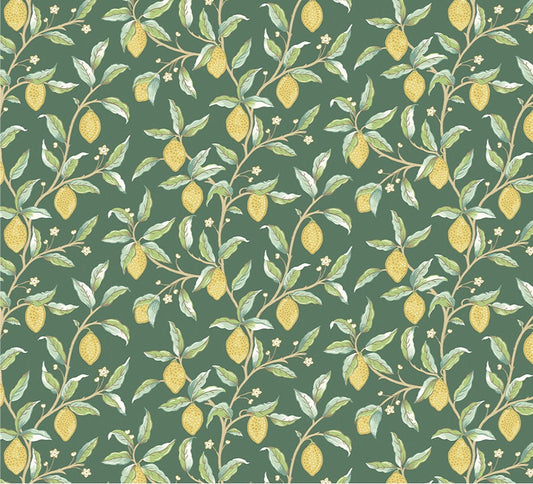 Free Spirit-William Morris-Leicester-Lemon Tree-Dark Green