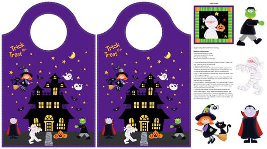 Northcott-Happy Haunting-Halloween Bag-Panel #P-227