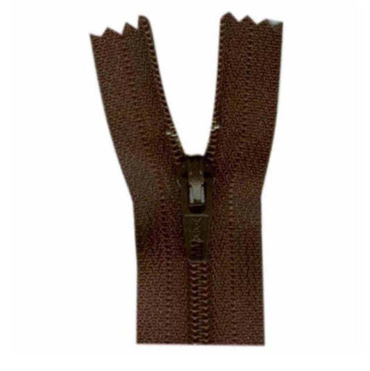 Costumakers-Closed End General Purpose Light Weight-Brown-Zipper (23cm)